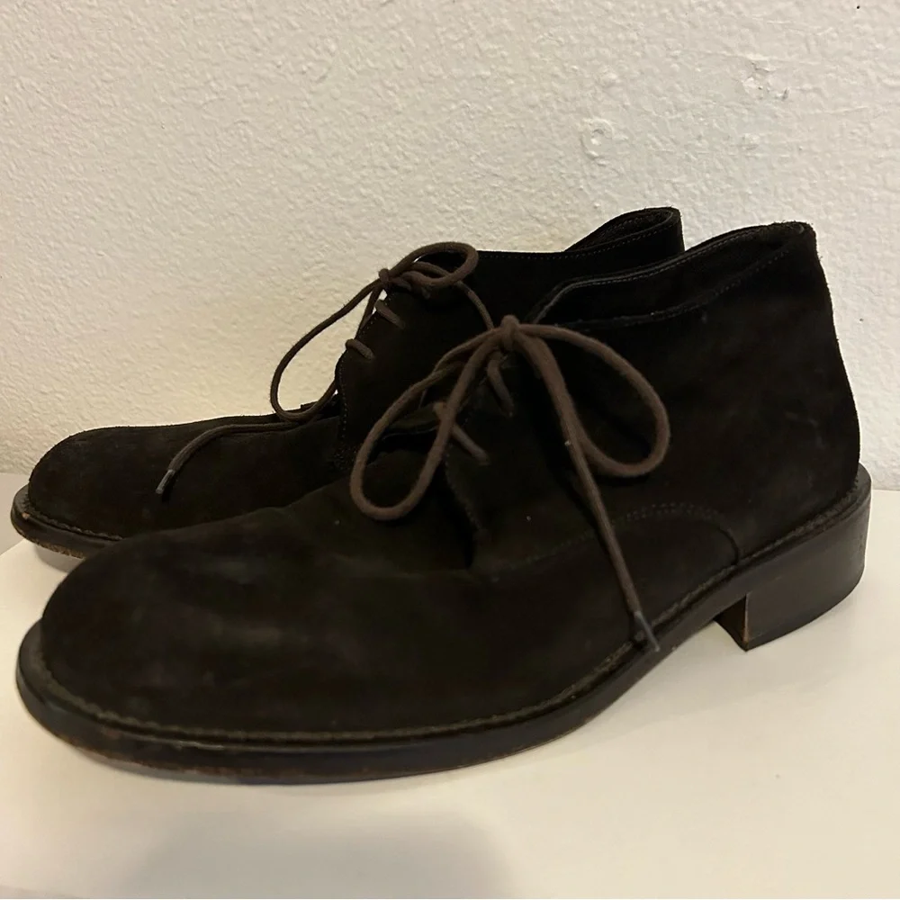 Men’s Bachrach brown genuine suede chukka boots size 9.5 career office career